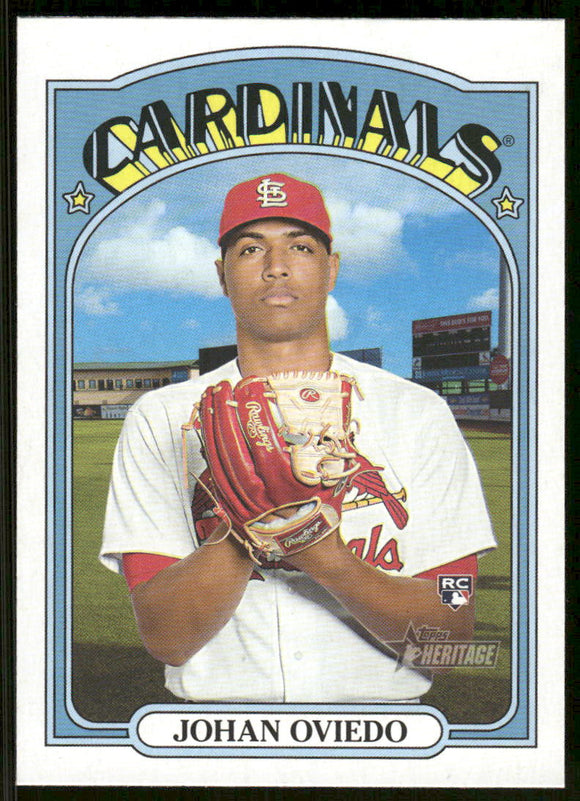 2021 Topps Heritage #661 Johan Oviedo RC
