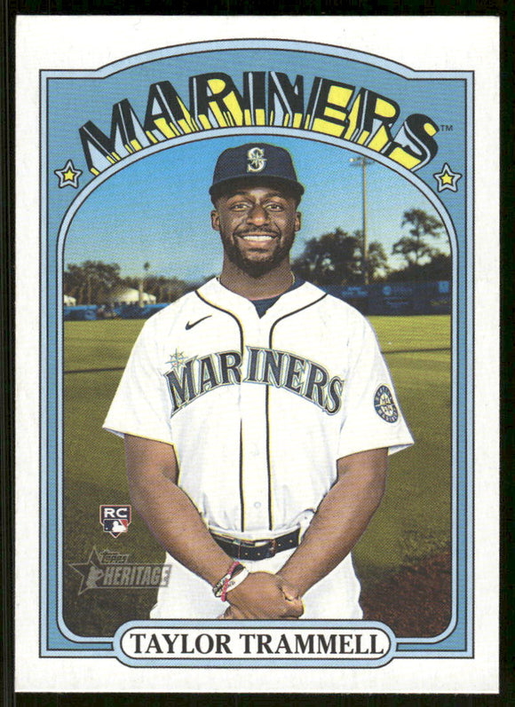 2021 Topps Heritage #678 Taylor Trammell RC
