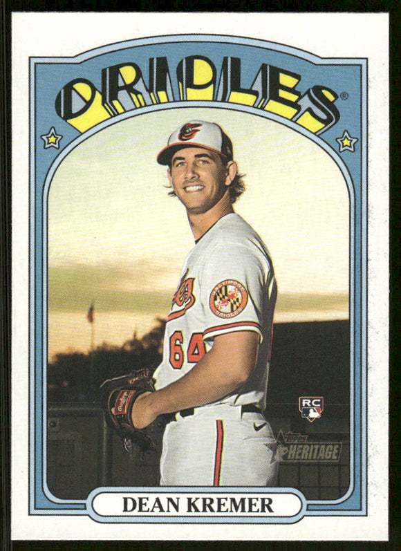 2021 Topps Heritage #689 Dean Kremer RC
