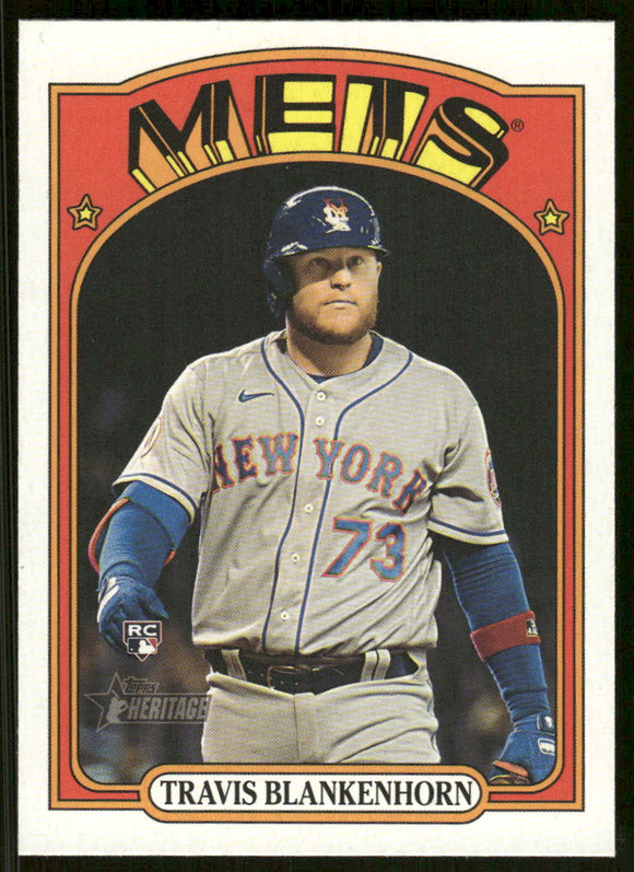 2021 Topps Heritage #691 Travis Blankenhorn RC