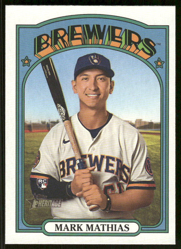 2021 Topps Heritage #694 Mark Mathias RC