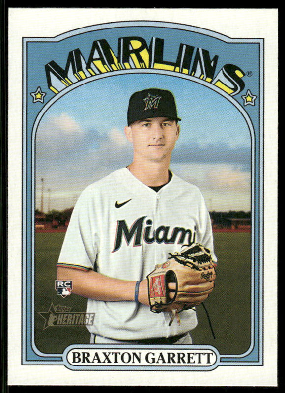 2021 Topps Heritage #697 Braxton Garrett RC