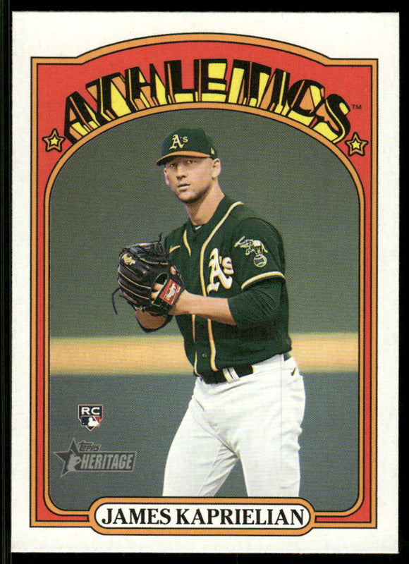 2021 Topps Heritage #696 James Kaprielian RC