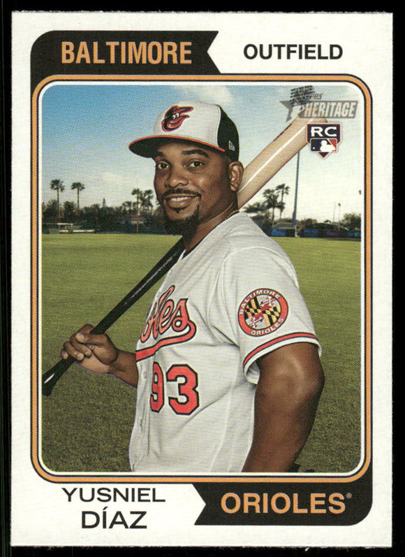 2023 Topps Heritage #62 Yusniel Diaz RC