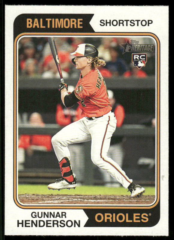 2023 Topps Heritage #64 Gunnar Henderson RC