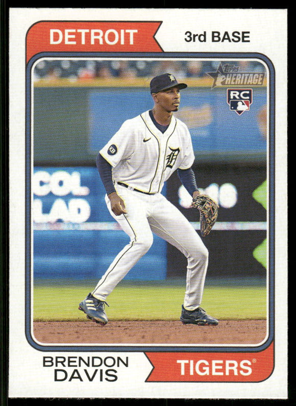 2023 Topps Heritage #67 Brendon Davis RC