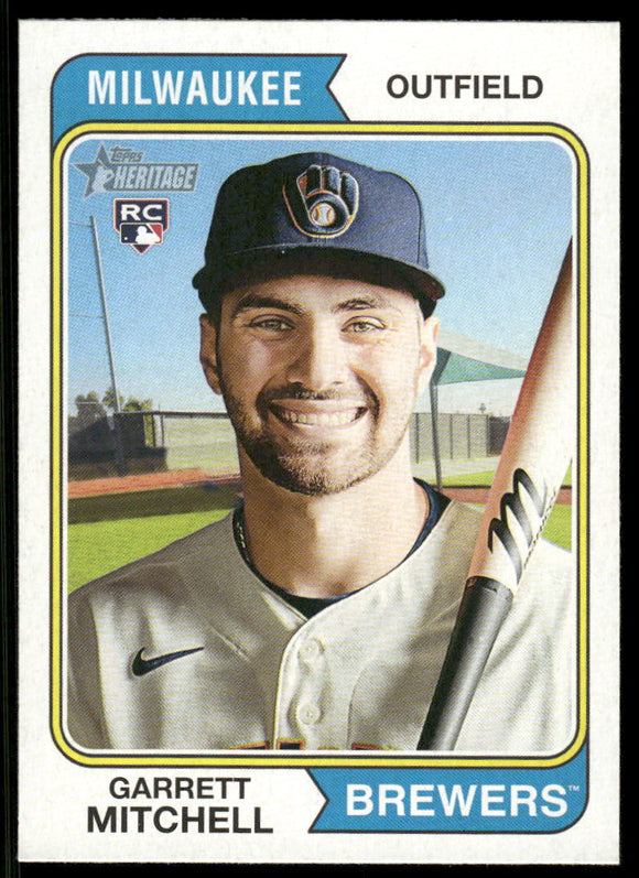 2023 Topps Heritage #95 Garrett Mitchell RC