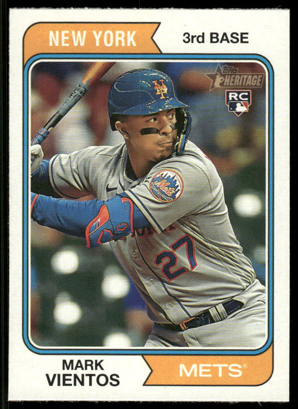 2023 Topps Heritage #124 Mark Vientos RC