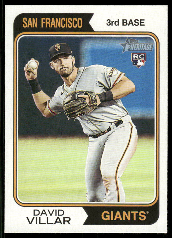 2023 Topps Heritage #129 David Villar RC