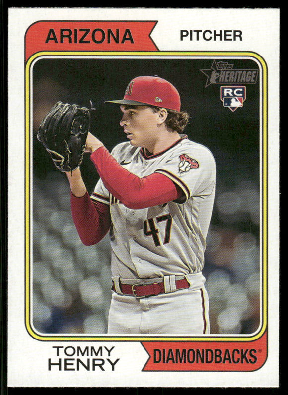 2023 Topps Heritage #147 Tommy Henry RC
