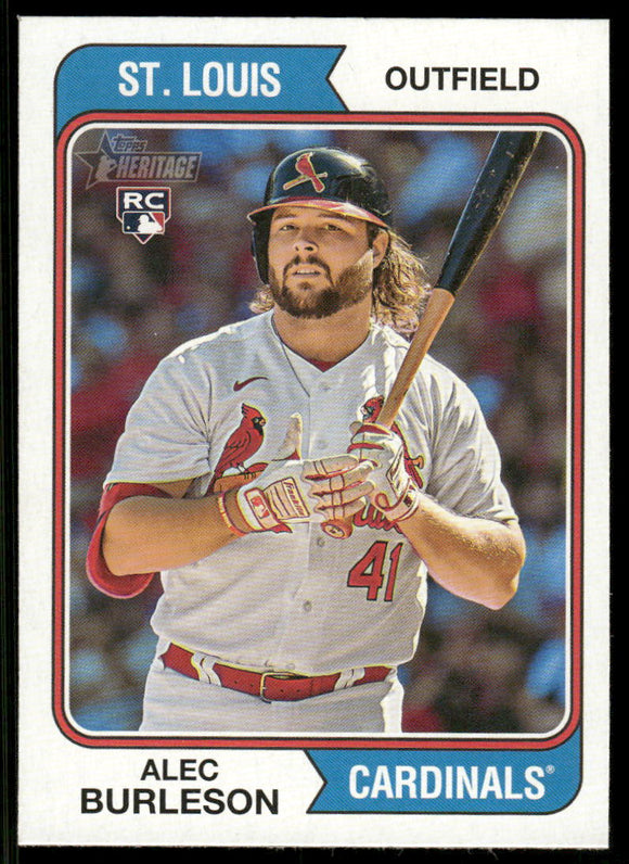 2023 Topps Heritage #171 Alec Burleson RC