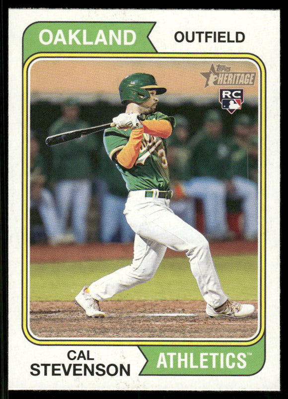 2023 Topps Heritage #176 Cal Stevenson RC