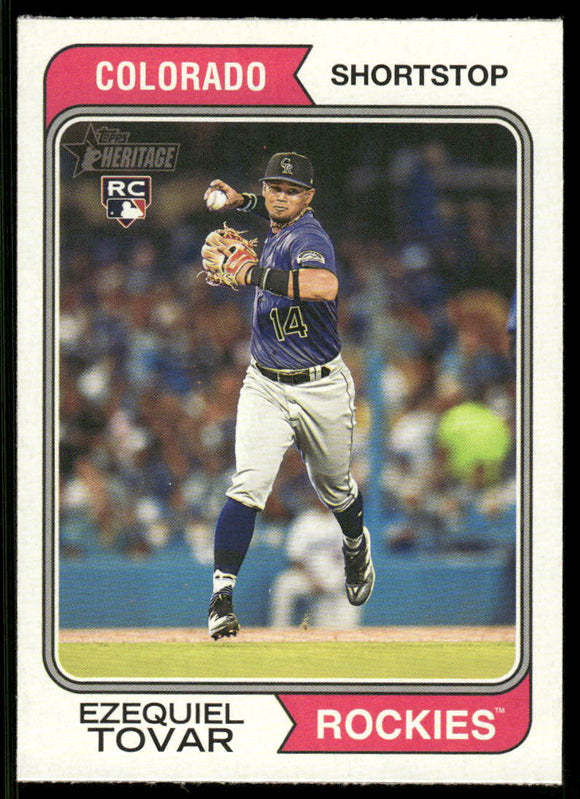 2023 Topps Heritage #317 Ezequiel Tovar RC