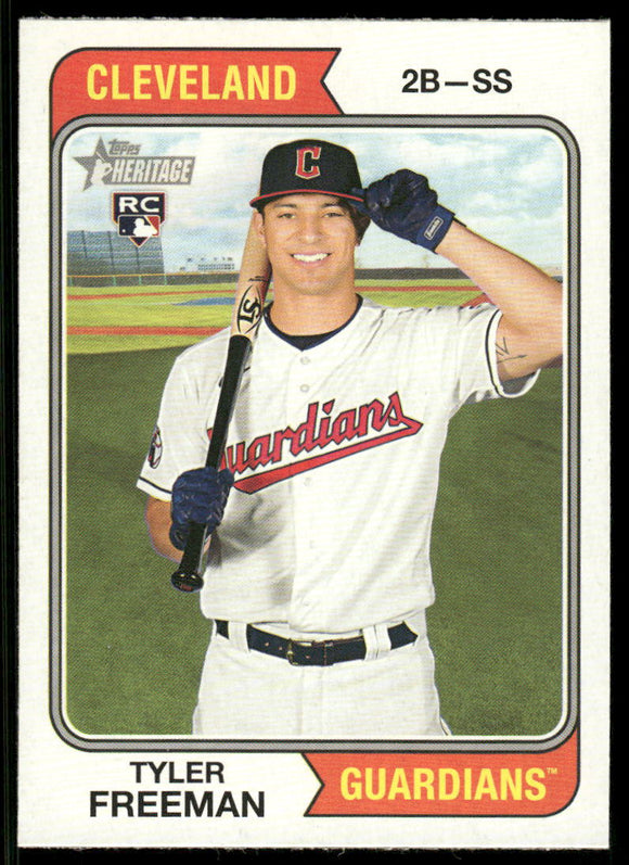 2023 Topps Heritage #319 Tyler Freeman RC