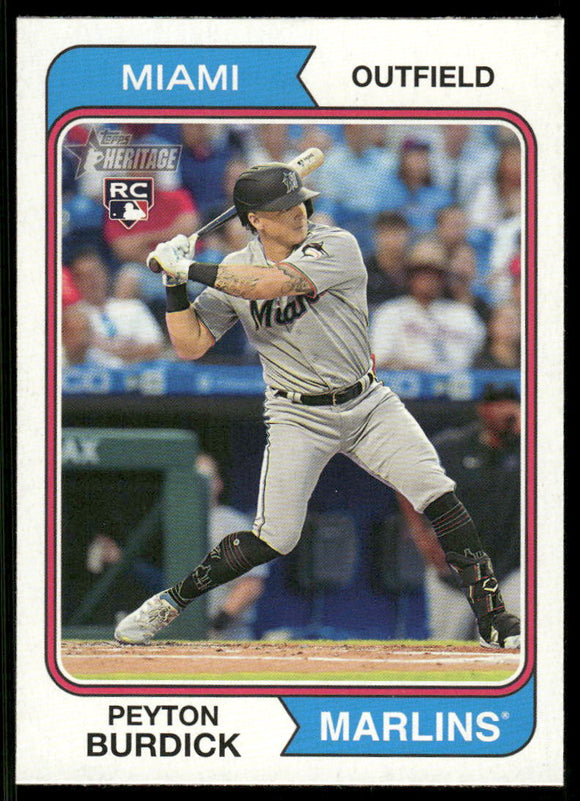 2023 Topps Heritage #322 Peyton Burdick RC