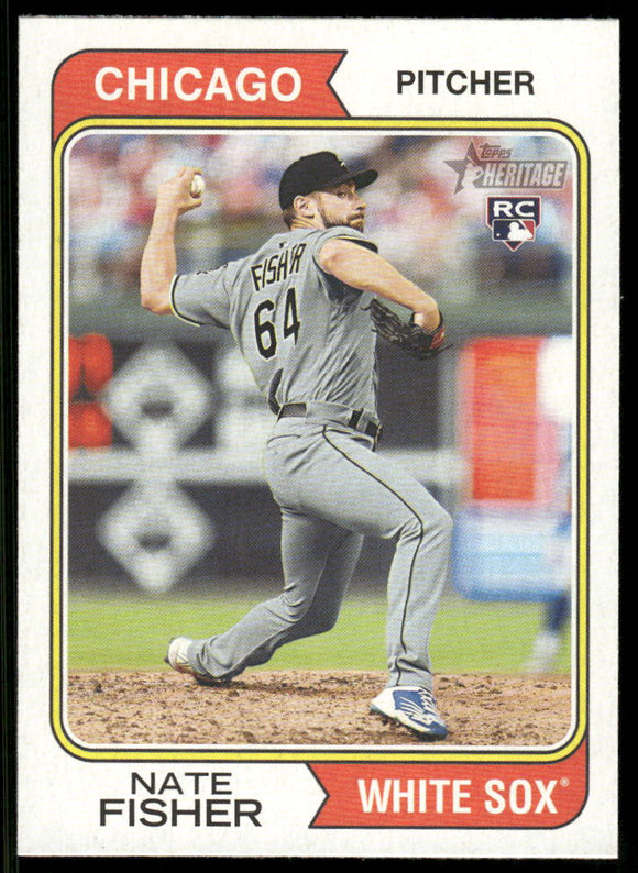 2023 Topps Heritage #352 Nate Fisher RC