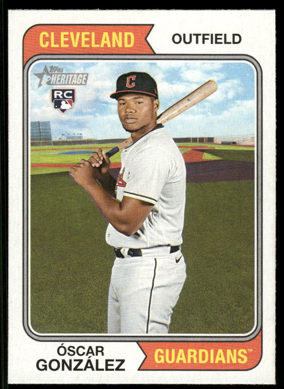 2023 Topps Heritage #382 Oscar Gonzalez RC