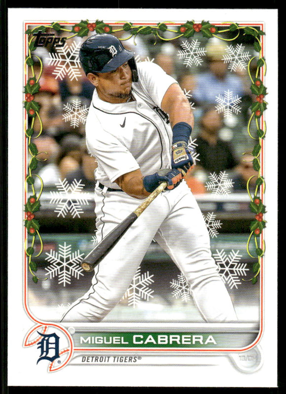 2022 Topps Holiday #HW8 Miguel Cabrera