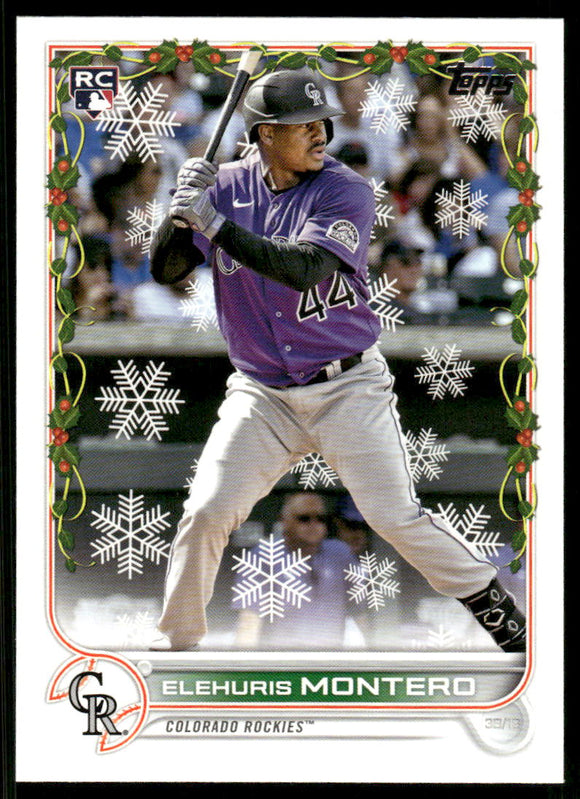 2022 Topps Holiday #HW19 Elehuris Montero RC