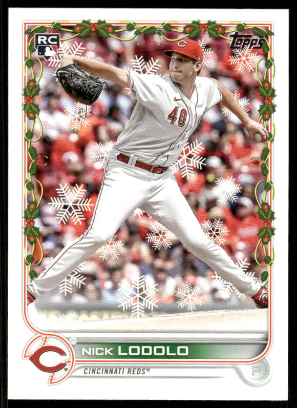 2022 Topps Holiday #HW24 Nick Lodolo RC