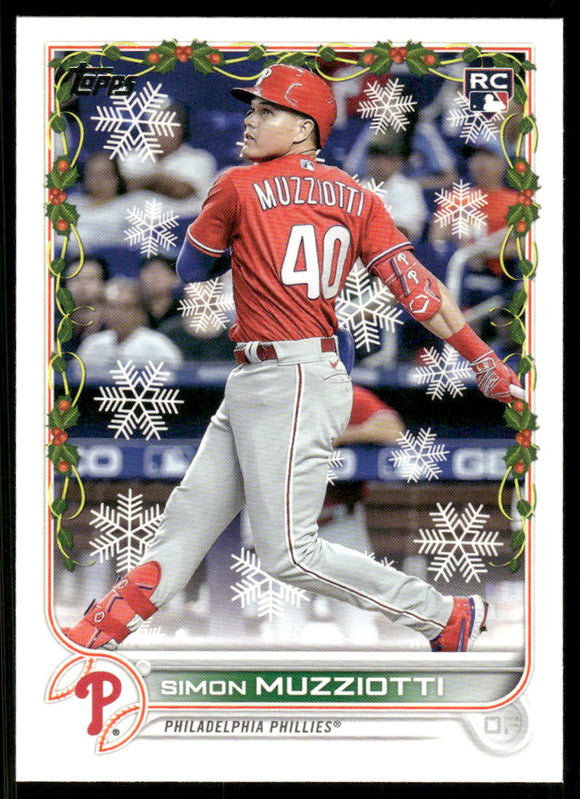 2022 Topps Holiday #HW32 Simon Muzziotti RC