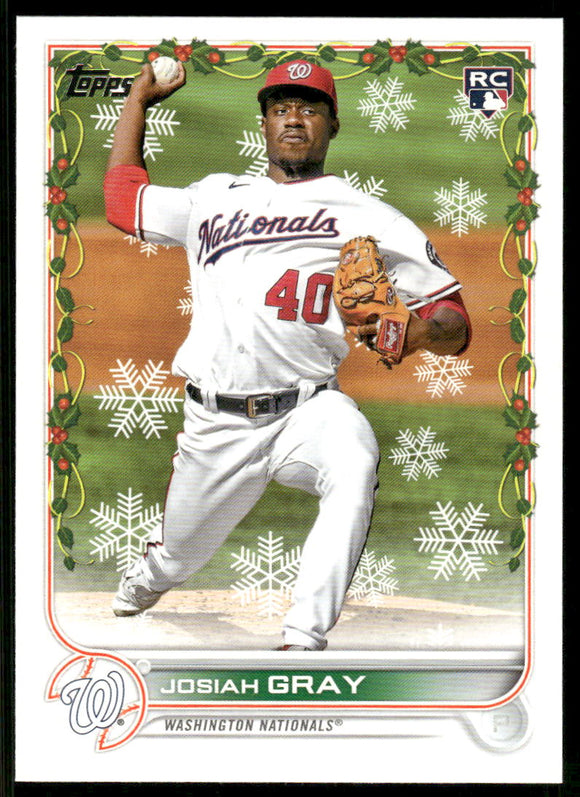 2022 Topps Holiday #HW46 Josiah Gray RC