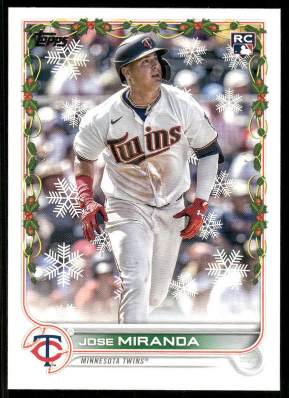 2022 Topps Holiday #HW52 Jose Miranda RC
