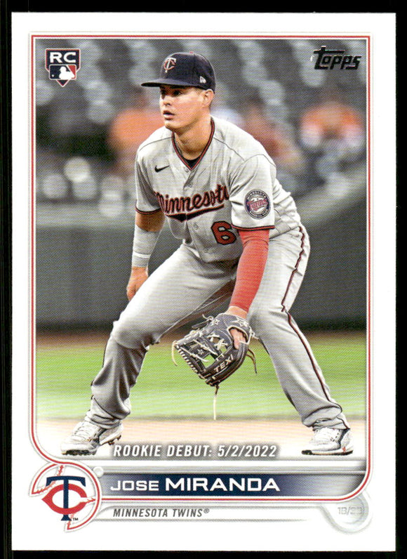 2022 Topps Update #US5 Jose Miranda