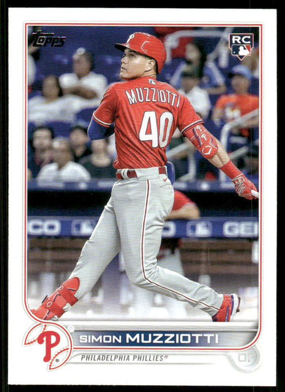 2022 Topps Update #US19 Simon Muzziotti RC