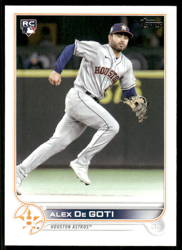 2022 Topps Update #US29 Alex De Goti RC