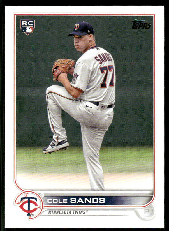 2022 Topps Update #US208 Cole Sands RC