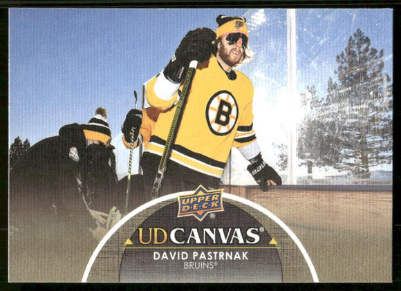 2021-22 Upper Deck Canvas #C8 David Pastrnak