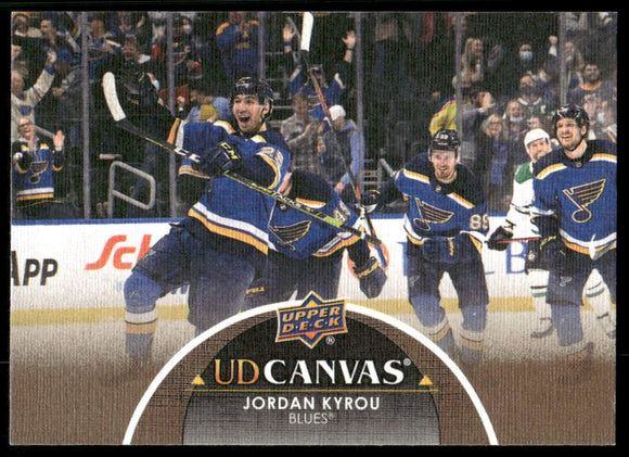 2021-22 Upper Deck Canvas #C341 Jordan Kyrou