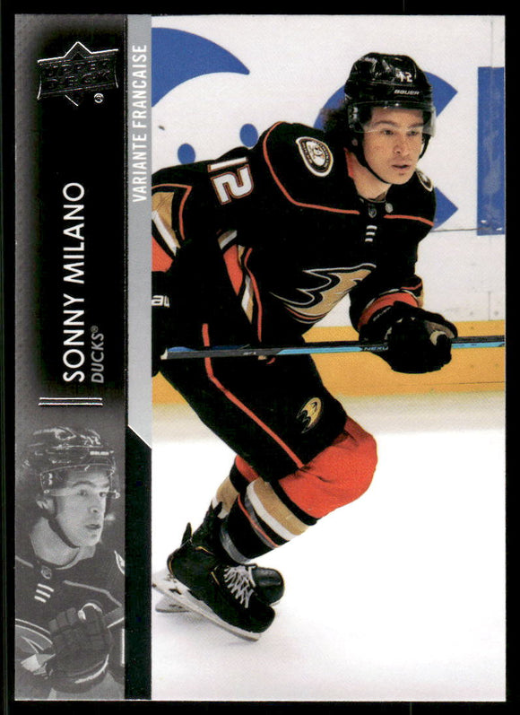 2021-22 Upper Deck French #503 Sonny Milano