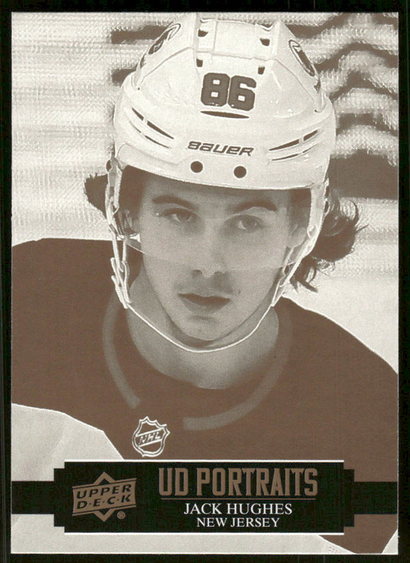 2021-22 Upper Deck Portraits #P8 Jack Hughes