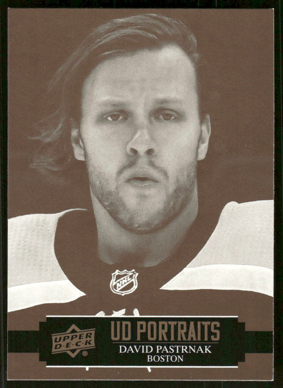 2021-22 Upper Deck Portraits #P18 David Pastrnak