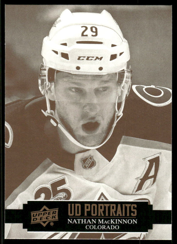 2021-22 Upper Deck Portraits #P27 Nathan MacKinnon