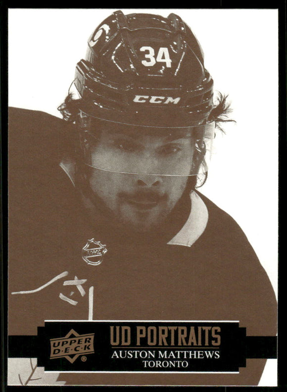 2021-22 Upper Deck Portraits #P29 Auston Matthews