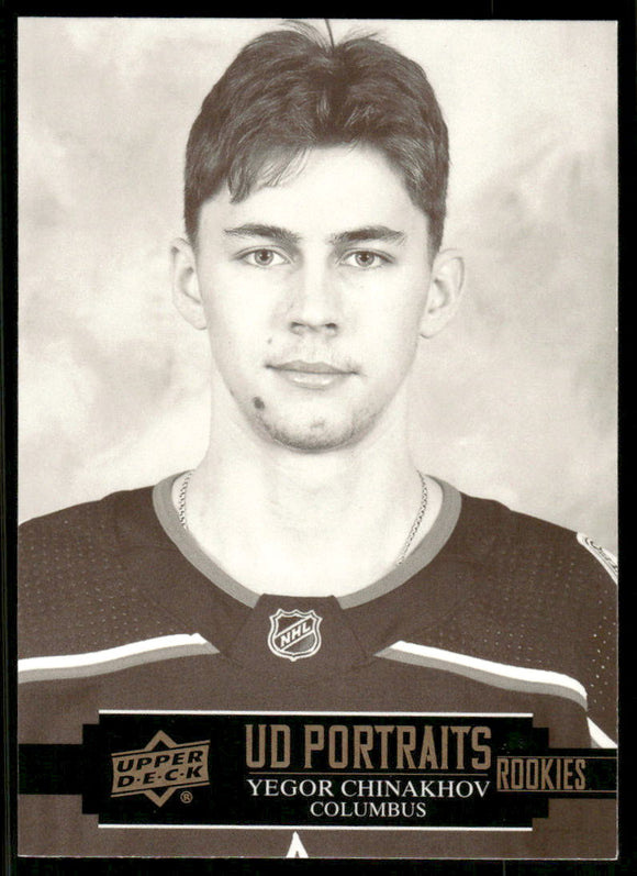 2021-22 Upper Deck Portraits #P45 Yegor Chinakhov