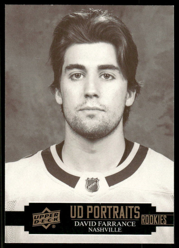 2021-22 Upper Deck Portraits #P59 David Farrance