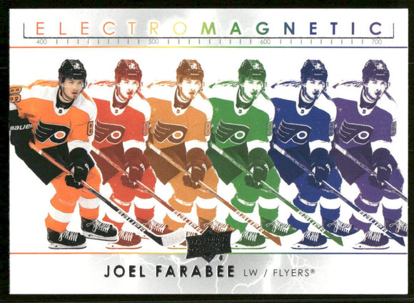 2021-22 Upper Deck Electromagnetic #EM10 Joel Farabee