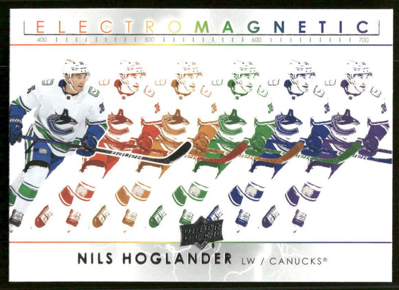 2021-22 Upper Deck Electromagnetic #EM12 Nils Hoglander