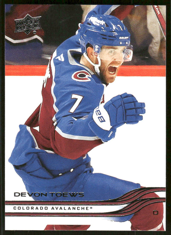 2025-26 Upper Deck #38 Devon Toews