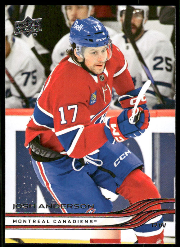 2025-26 Upper Deck #92 Josh Anderson