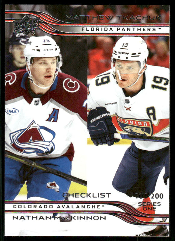 2025-26 Upper Deck #200 Nathan MacKinnon/Matthew Tkachuk CL
