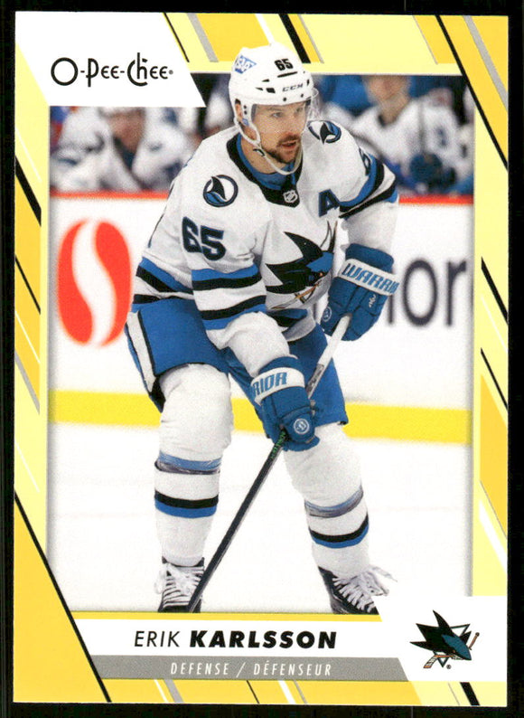 2023-24 O-Pee-Chee Yellow #134 Erik Karlsson