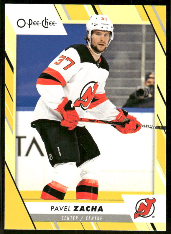 2023-24 O-Pee-Chee Yellow #349 Pavel Zacha