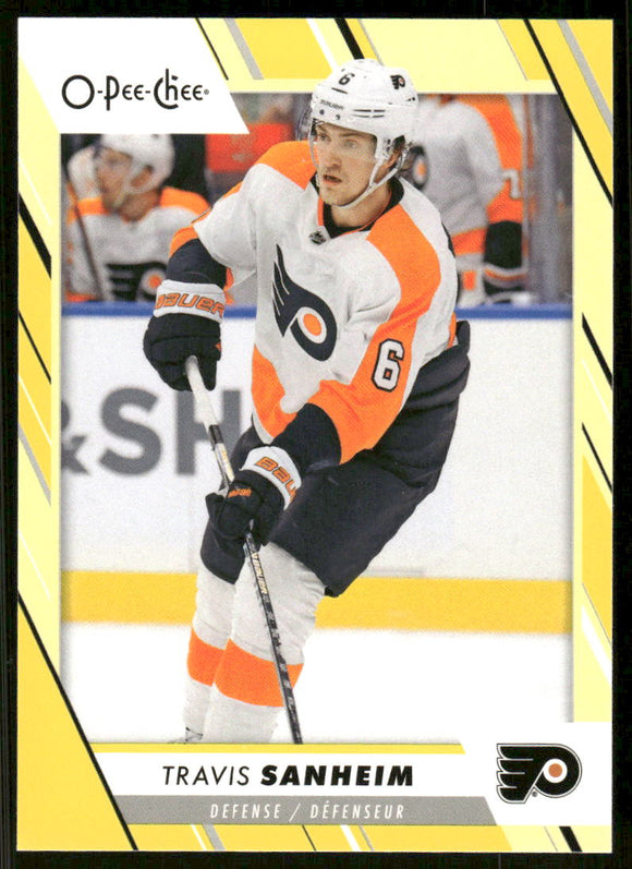 2023-24 O-Pee-Chee Yellow #380 Travis Sanheim