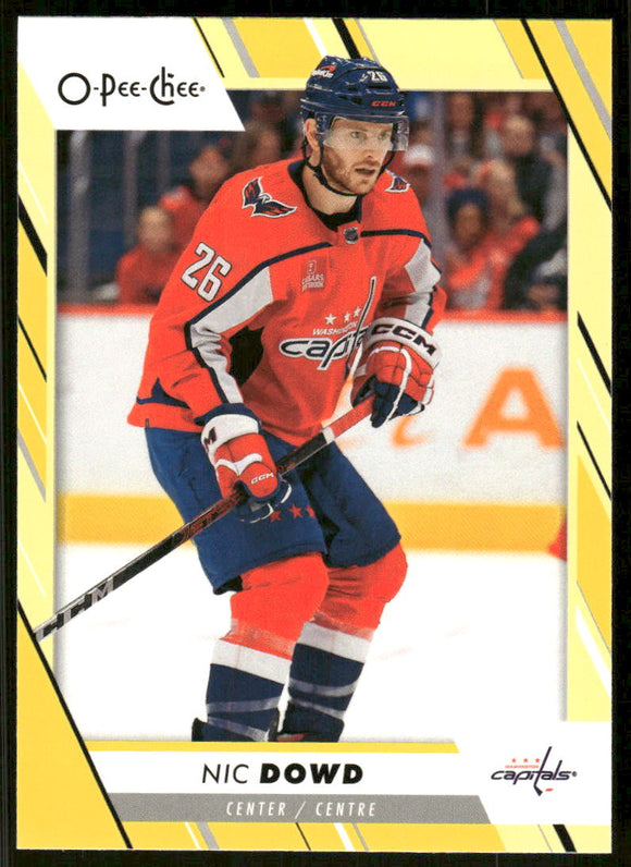 2023-24 O-Pee-Chee Yellow #493 Nic Dowd