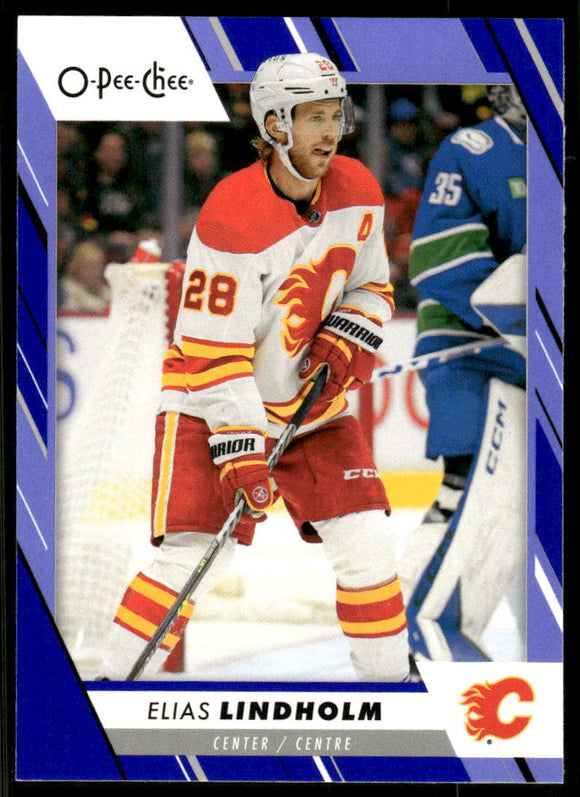 2023-24 O-Pee-Chee Blue #25 Elias Lindholm